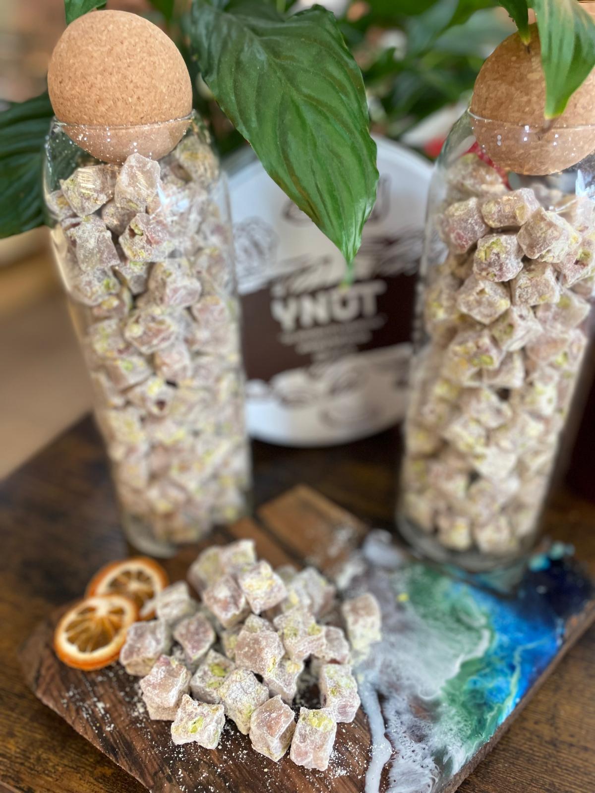 Almond Coated Vanilla With Hazelnut Butter & Almond Turkish Delight